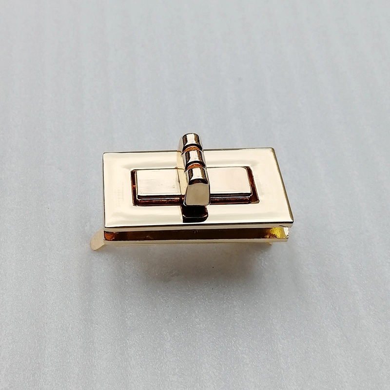 Metal Rectangle Closure Twist Lock Turn Lock for Bag Accessories