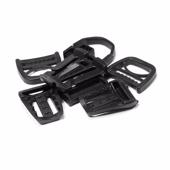 Großhandel mit seitlicher Entriegelungsschnalle, Drehhaken, Einsteller, D-Ring, Haustierhalsband-Hardware