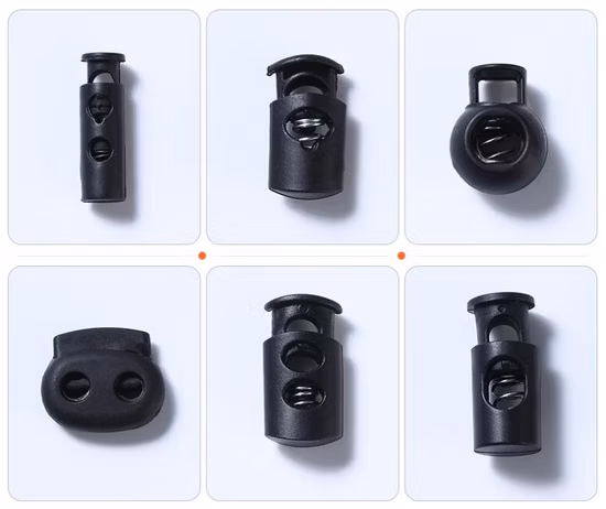 Kordelstopper aus Kunststoff mit zwei Löchern